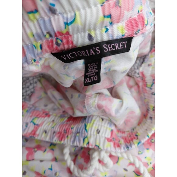 Victorias Secret Womens Floral Print Drawstring Shorts XL - Picture 3 of 5